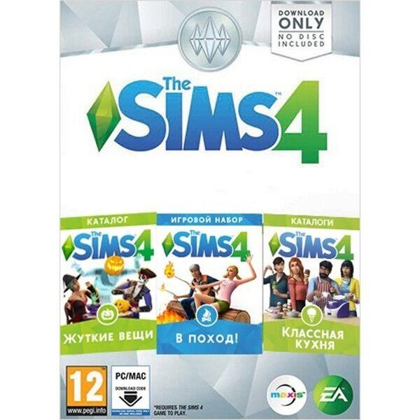 The Sims 4 Коллекция-Дополнения (Классная кухня, В поход, Жуткие вещи) код, без диска. Требуется игра.